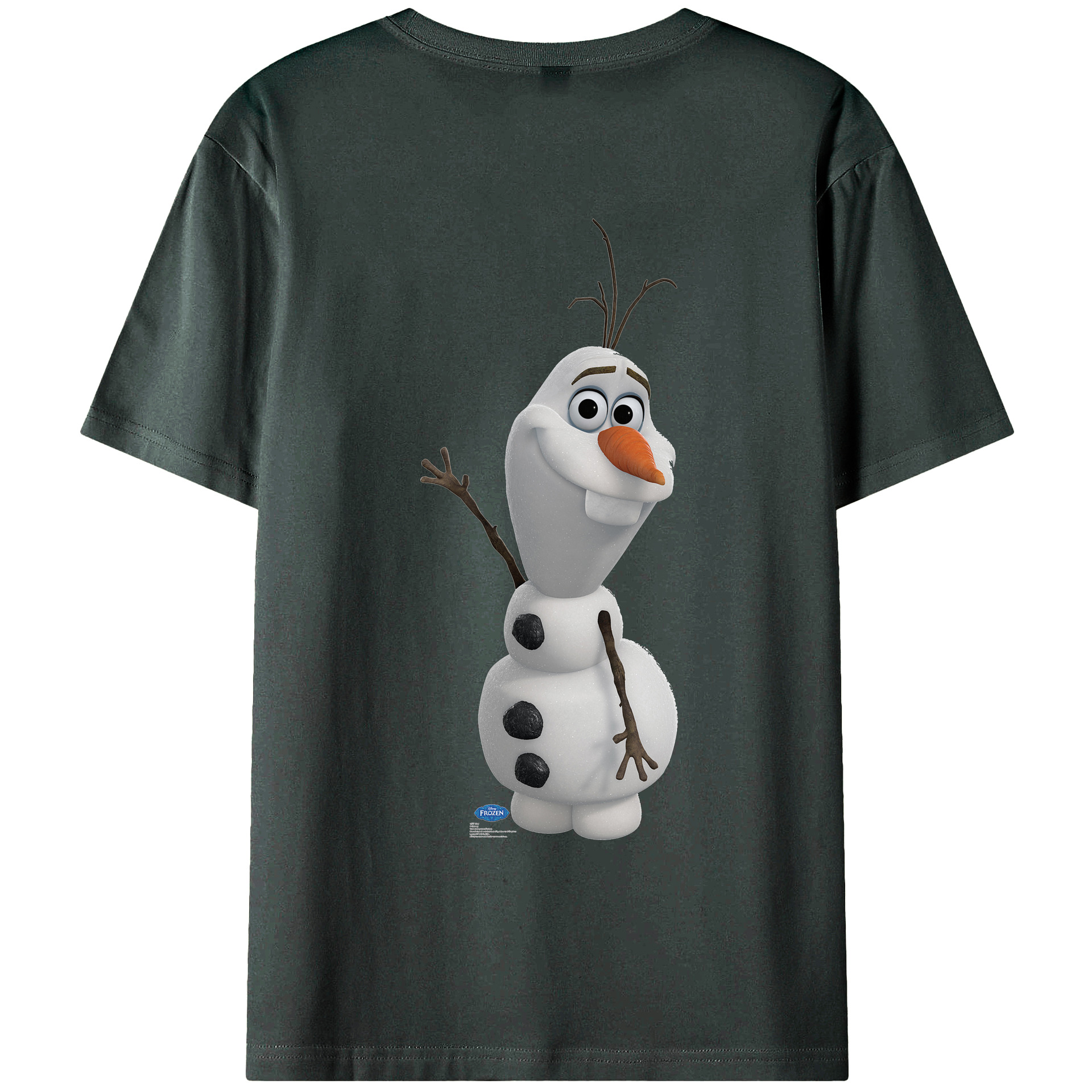 （画像用） アナと雪の女王 アンナ エルサ Frozen Anna Elsa 綿100％ メンズ半袖Tシャツ（バックプリント） 通気性